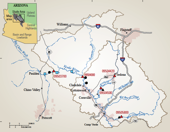 Verde River AZ Map